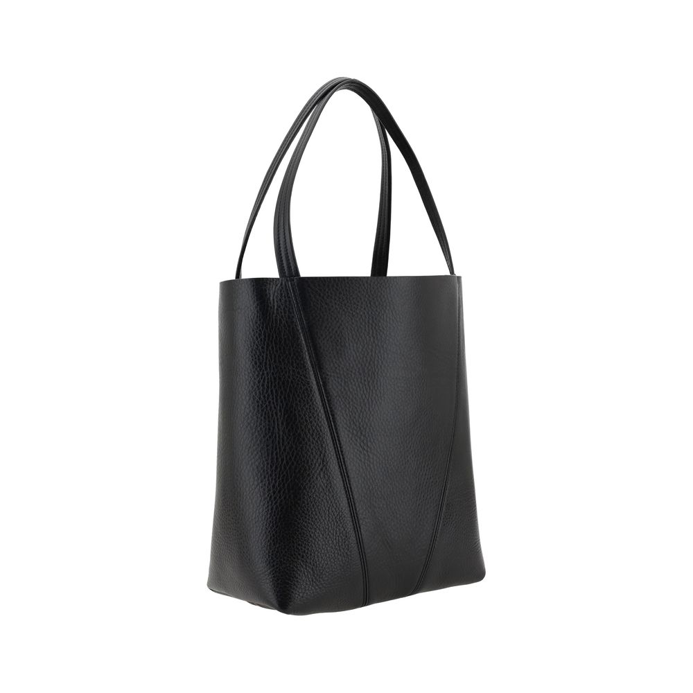 Chloé Schwarze Kalbshaut Bos Taurus Schultertasche-3