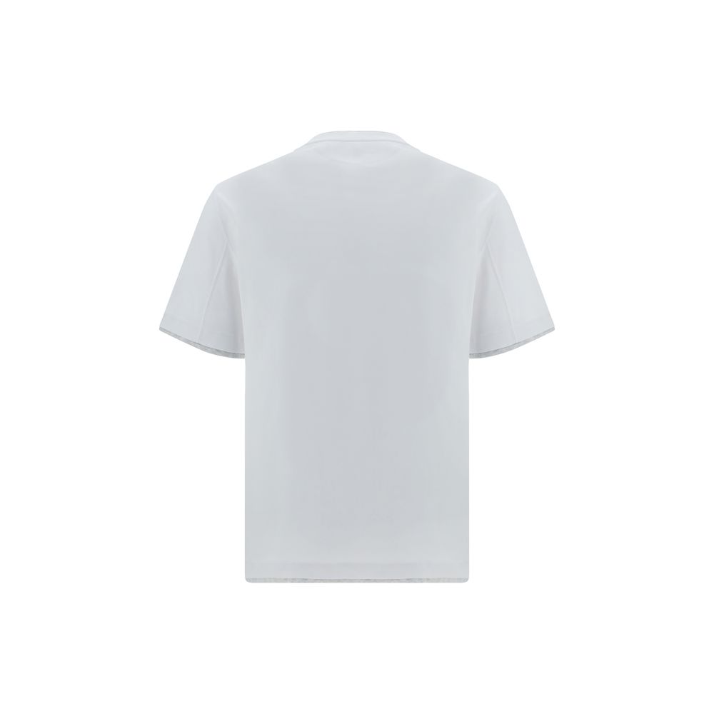 Brunello Cucinelli Weißes Baumwoll-T-Shirt-2