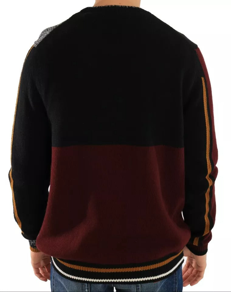 Dolce & Gabbana Multicolor KING Knight Monkey Strickpullover aus Kaschmirwolle-4