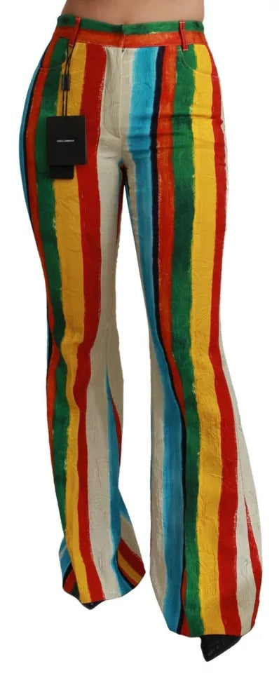 Dolce & Gabbana Multicolor Ausgestellte Riga Pittorica-Hose-2