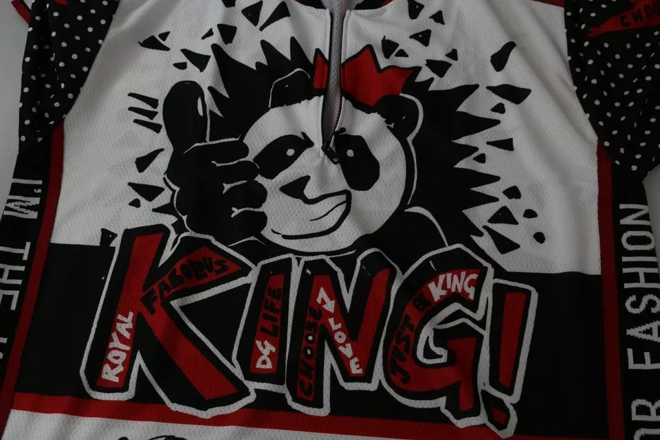 Dolce & Gabbana White King Panda Polyester T-Shirt-8