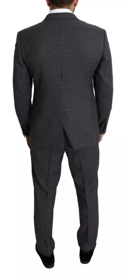 Dolce & Gabbana Graue Wolle Herren Formal 2 Stück MARTINI Anzug-3