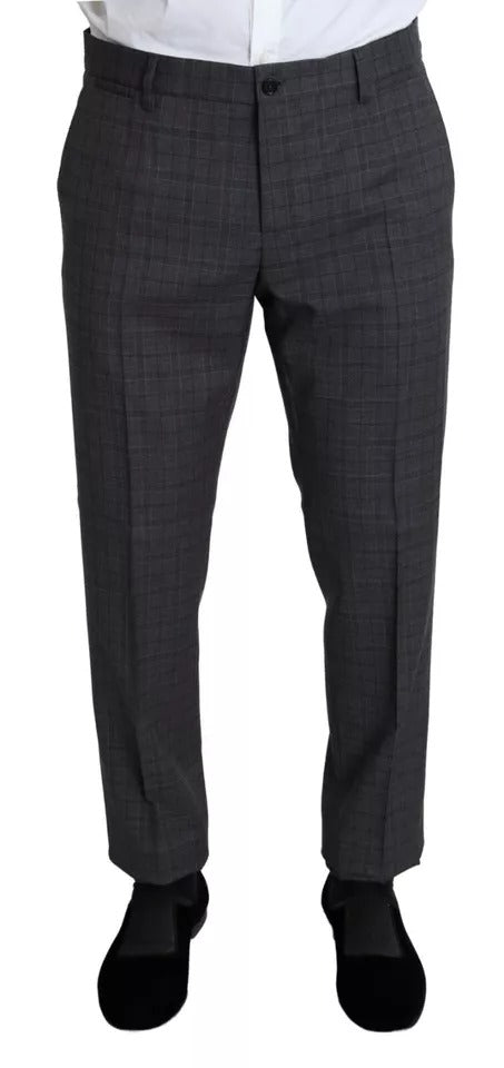 Dolce & Gabbana Graue Wolle Herren Formal 2 Stück MARTINI Anzug-7