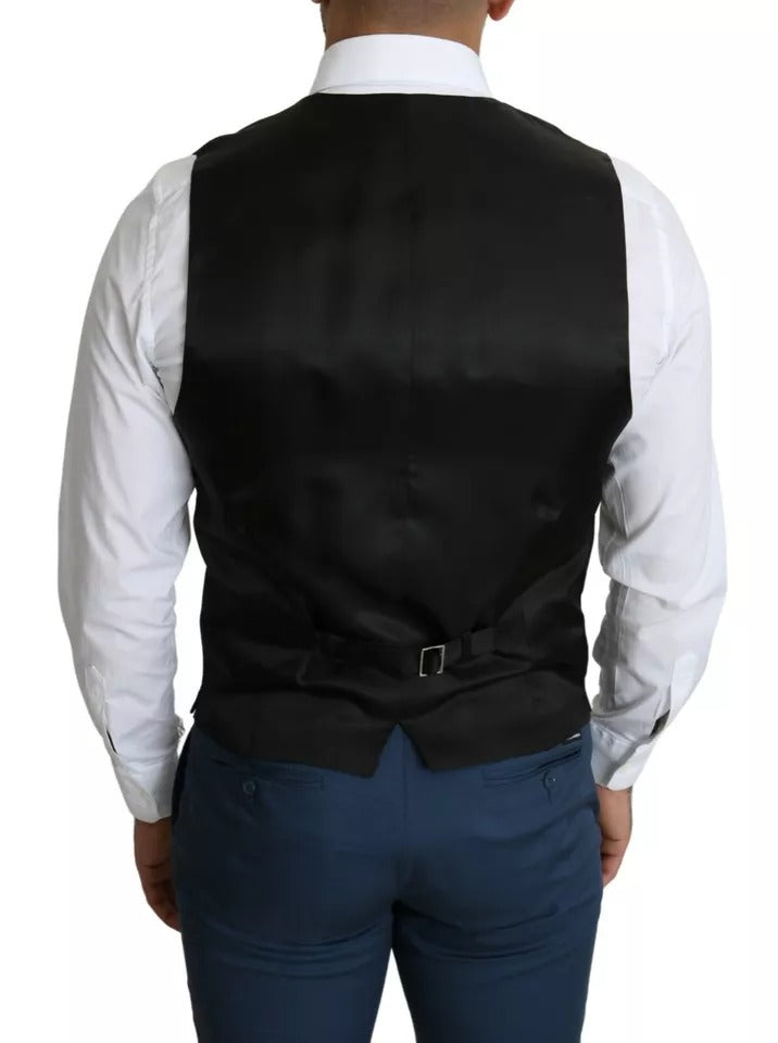 Dolce & Gabbana Black Men's Formal Staff Dress Vest-2