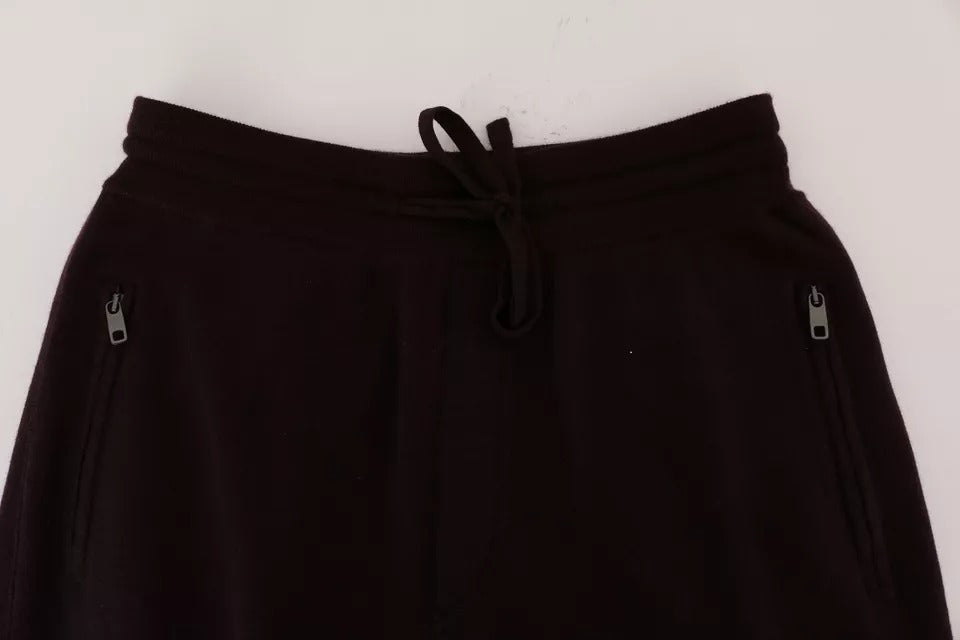 Dolce & Gabbana Lila Kaschmir-Gym-Trainings-Sport-Hose-5