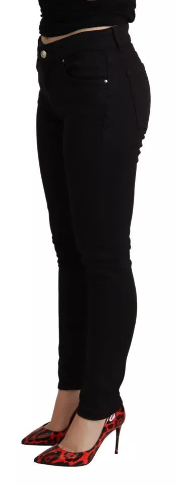 Dolce & Gabbana Black Cotton Stretch Skinny Denim Jeans-3