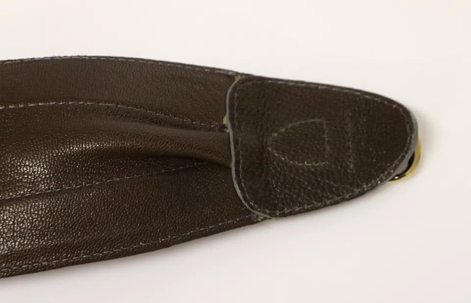 Dolce & Gabbana Brauner D&G-Ledergürtel mit Linnen-Logo-4
