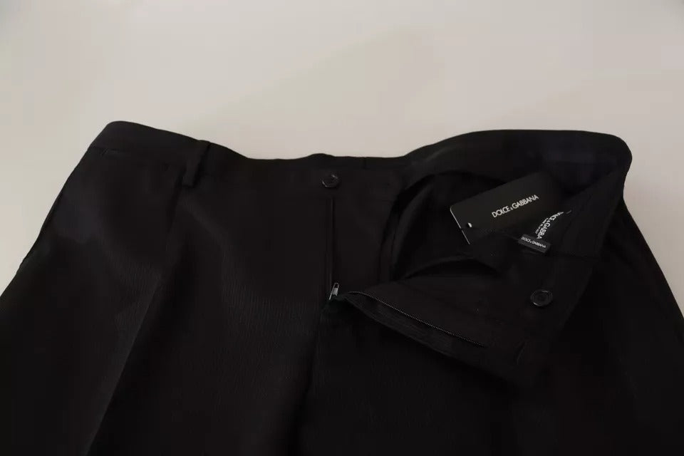 Dolce & Gabbana Black Dress Formal Skinny Trousers-5