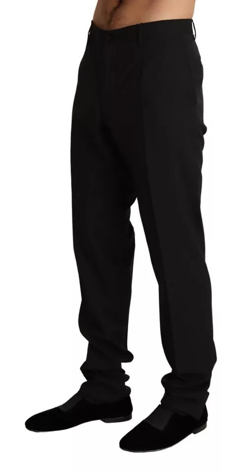 Dolce & Gabbana Black Dress Formal Skinny Trousers-6