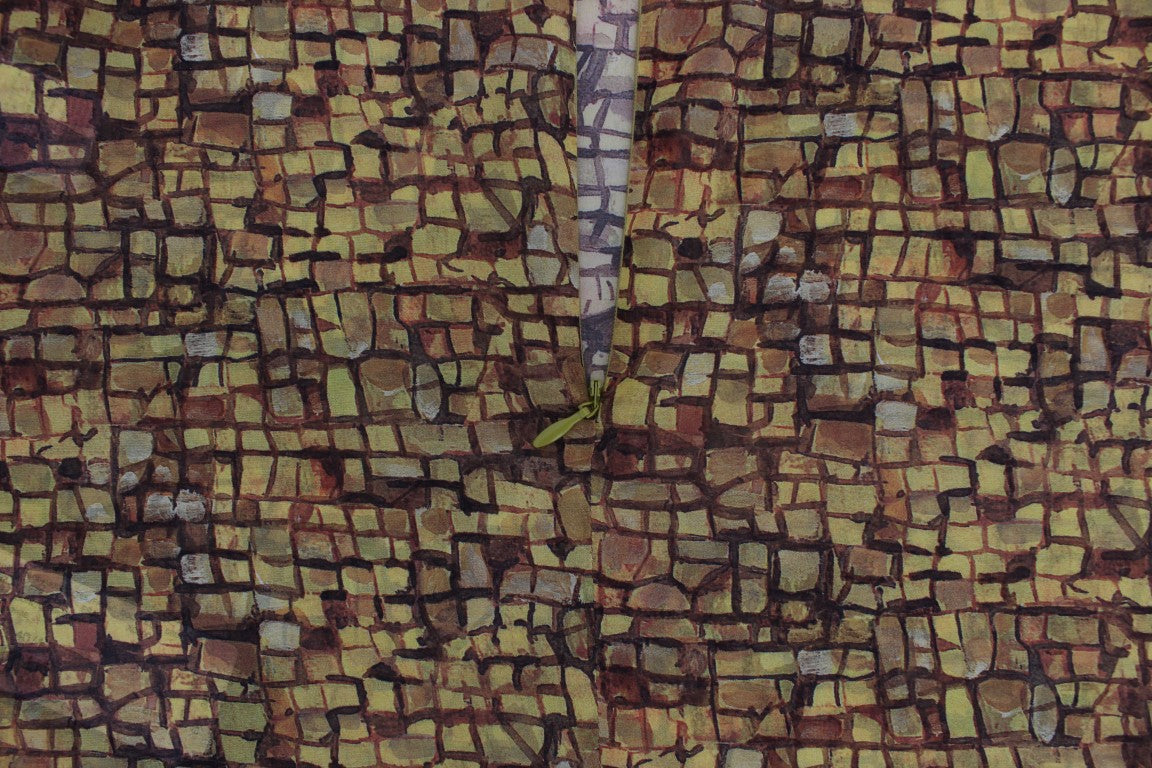 Dolce & Gabbana Multicolor Mosaic Print Silk Blouse T-Shirt-8