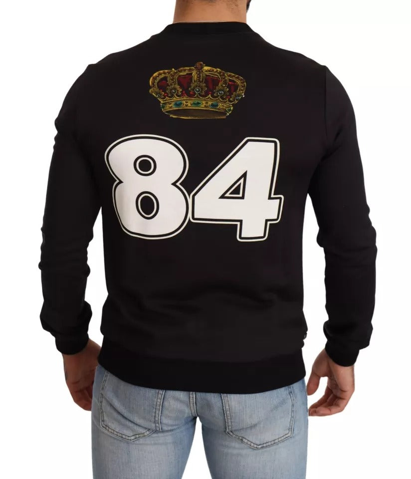 Dolce & Gabbana Black Cupid Print Hoodie Sweatshirt Pullover-4