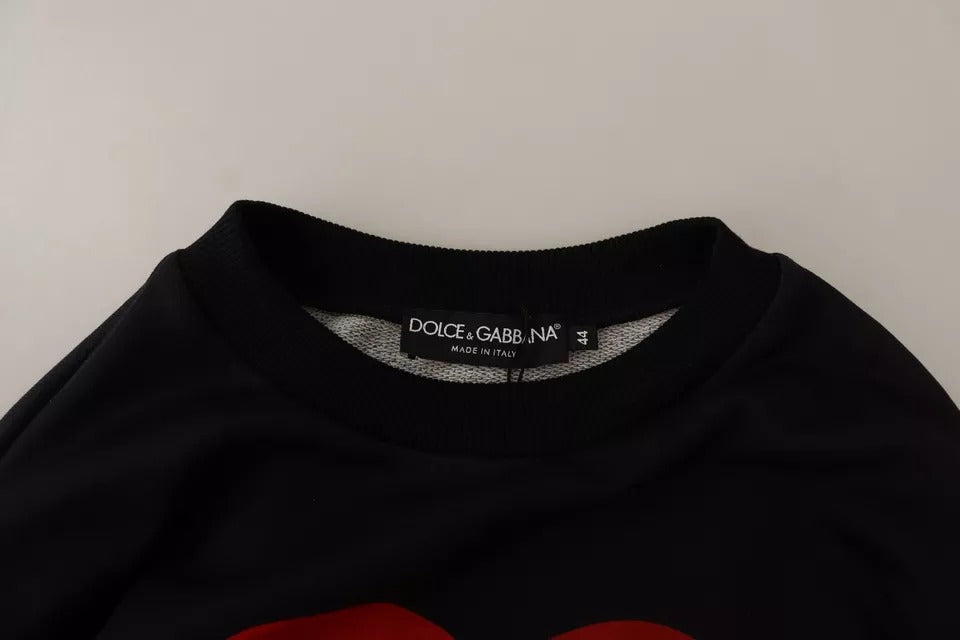 Dolce & Gabbana Black Cupid Print Hoodie Sweatshirt Pullover-8