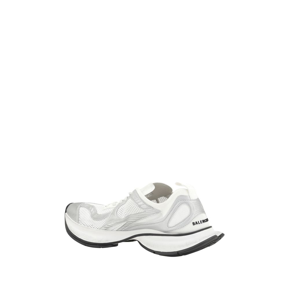 Balenciaga White Polyethylene Sports Shoes-3