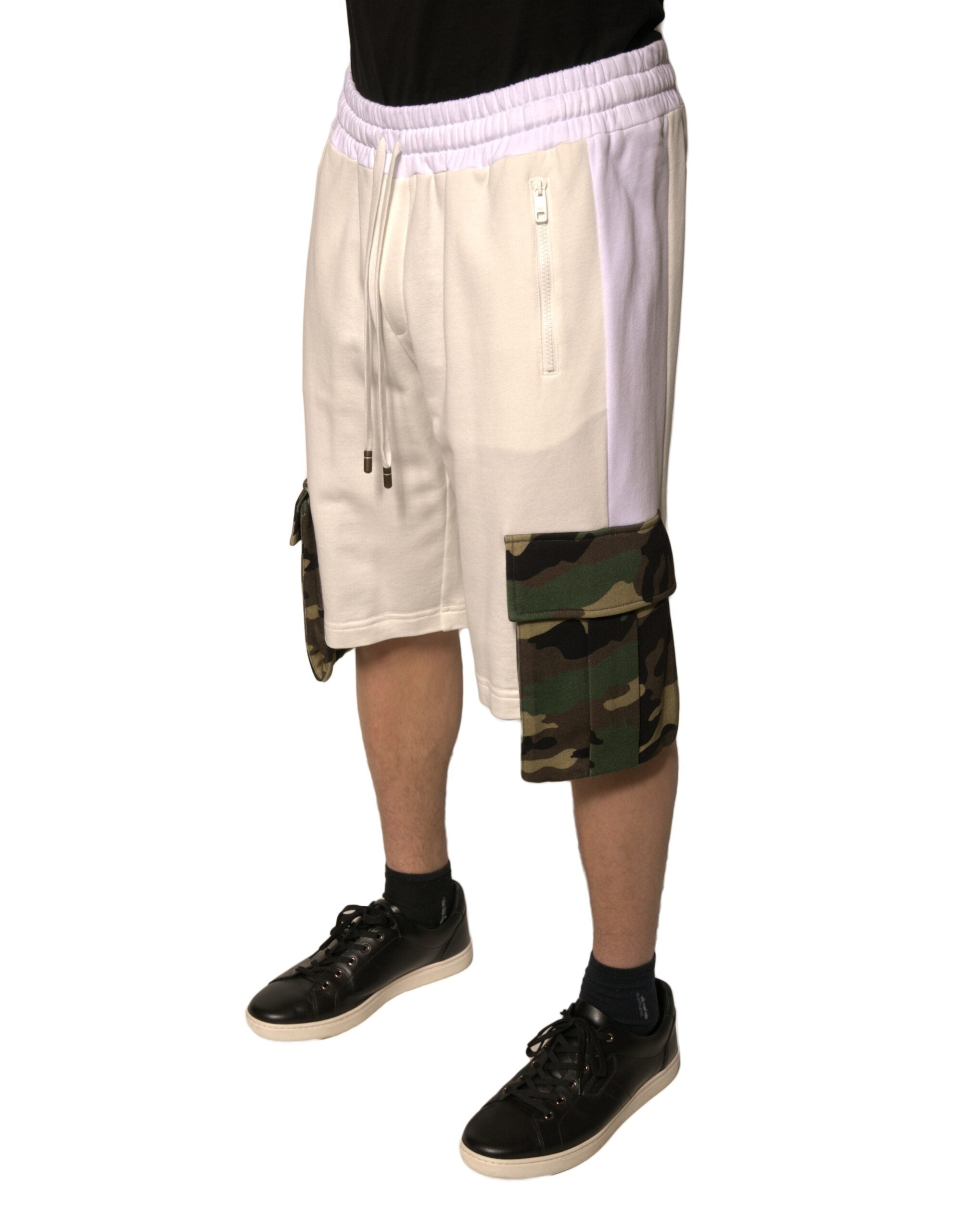 Bermudas cargo informales de algodón beige de Dolce & Gabbana para hombre-3