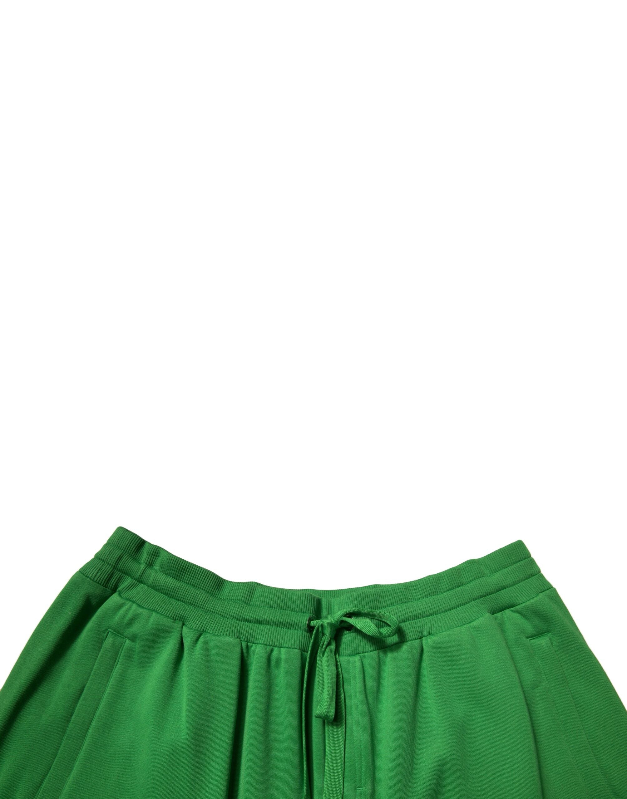 Dolce & Gabbana Green Cotton Blend Men's Bermuda Shorts-4