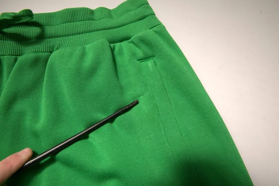 Dolce & Gabbana Green Cotton Blend Men's Bermuda Shorts-3