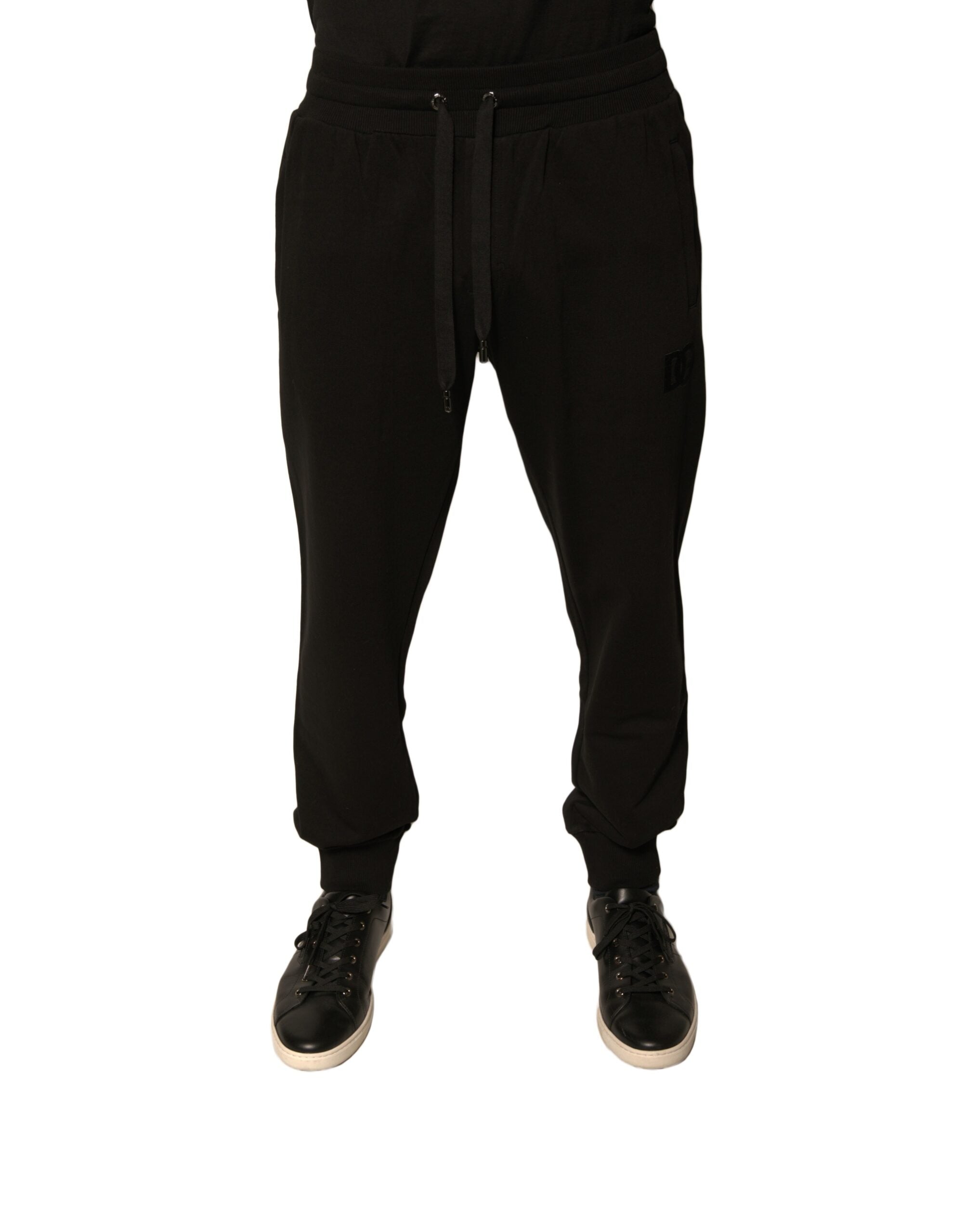 Dolce & Gabbana Black Cotton Jogger Men's Sweatpants Trousers-2