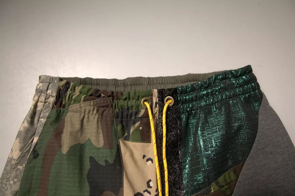 Dolce & Gabbana Multicolor Patchwork Cotton Jogger Sweatpants Pants-6