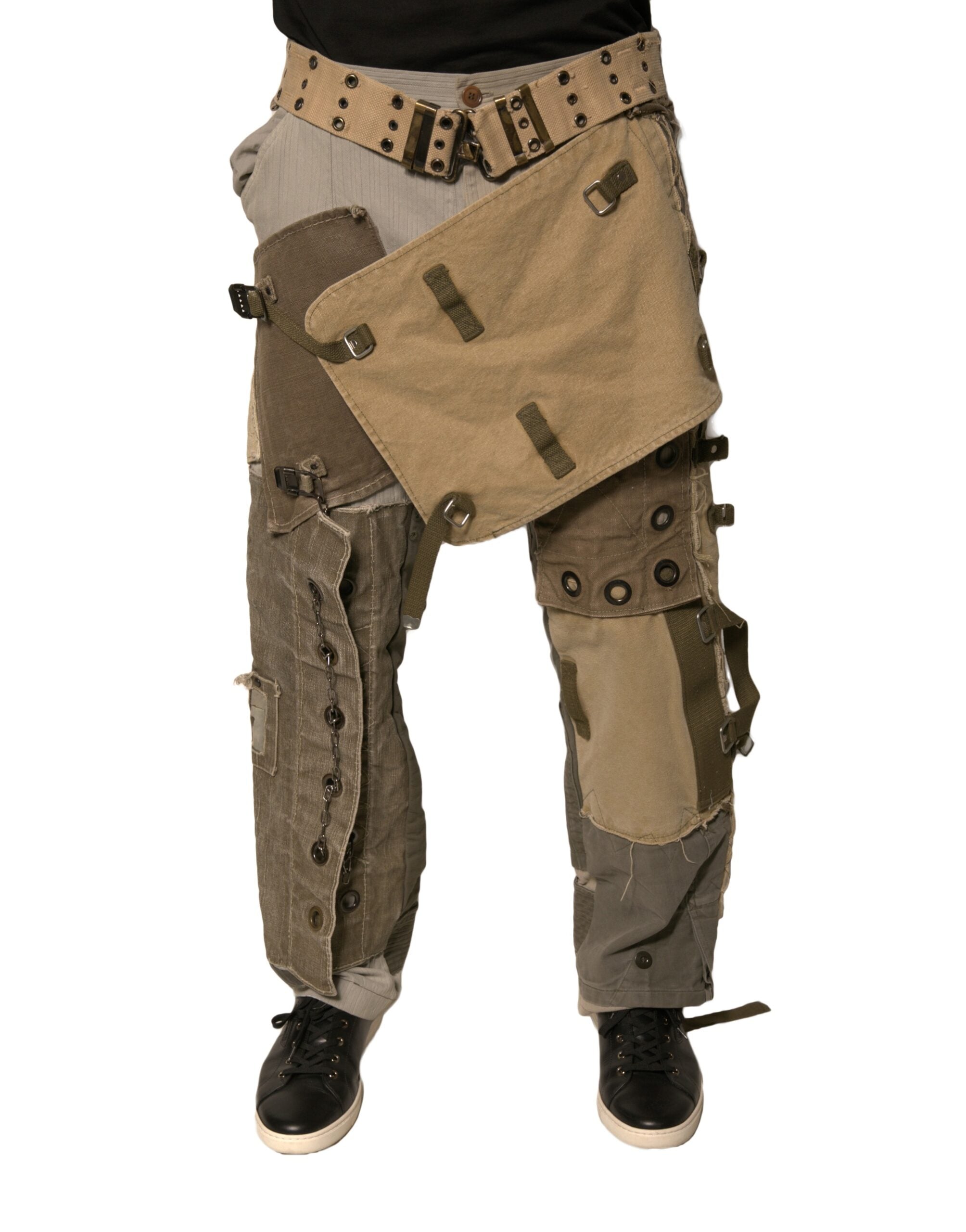 Dolce & Gabbana Multicolor Reconstructed Flight Cargo Trousers-1
