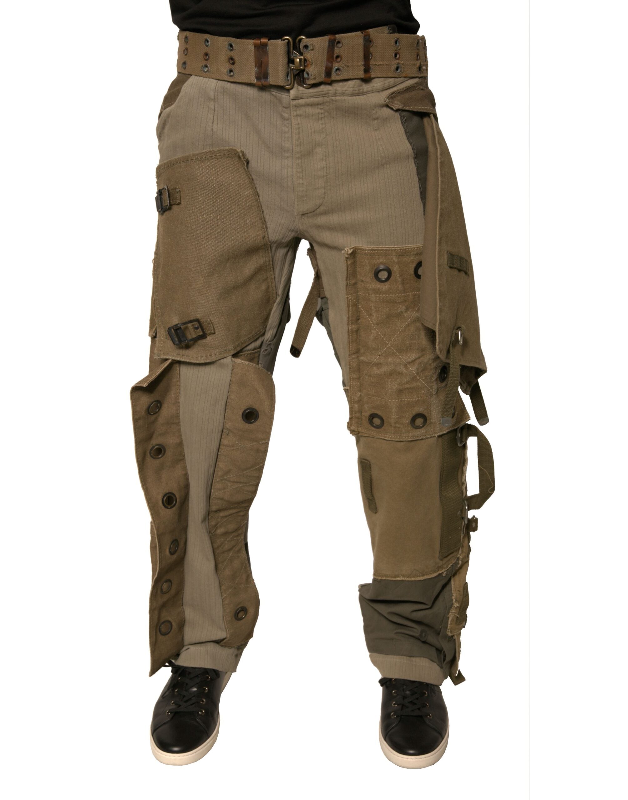 Dolce & Gabbana Multicolor Reconstructed Flight Cargo Trousers-2