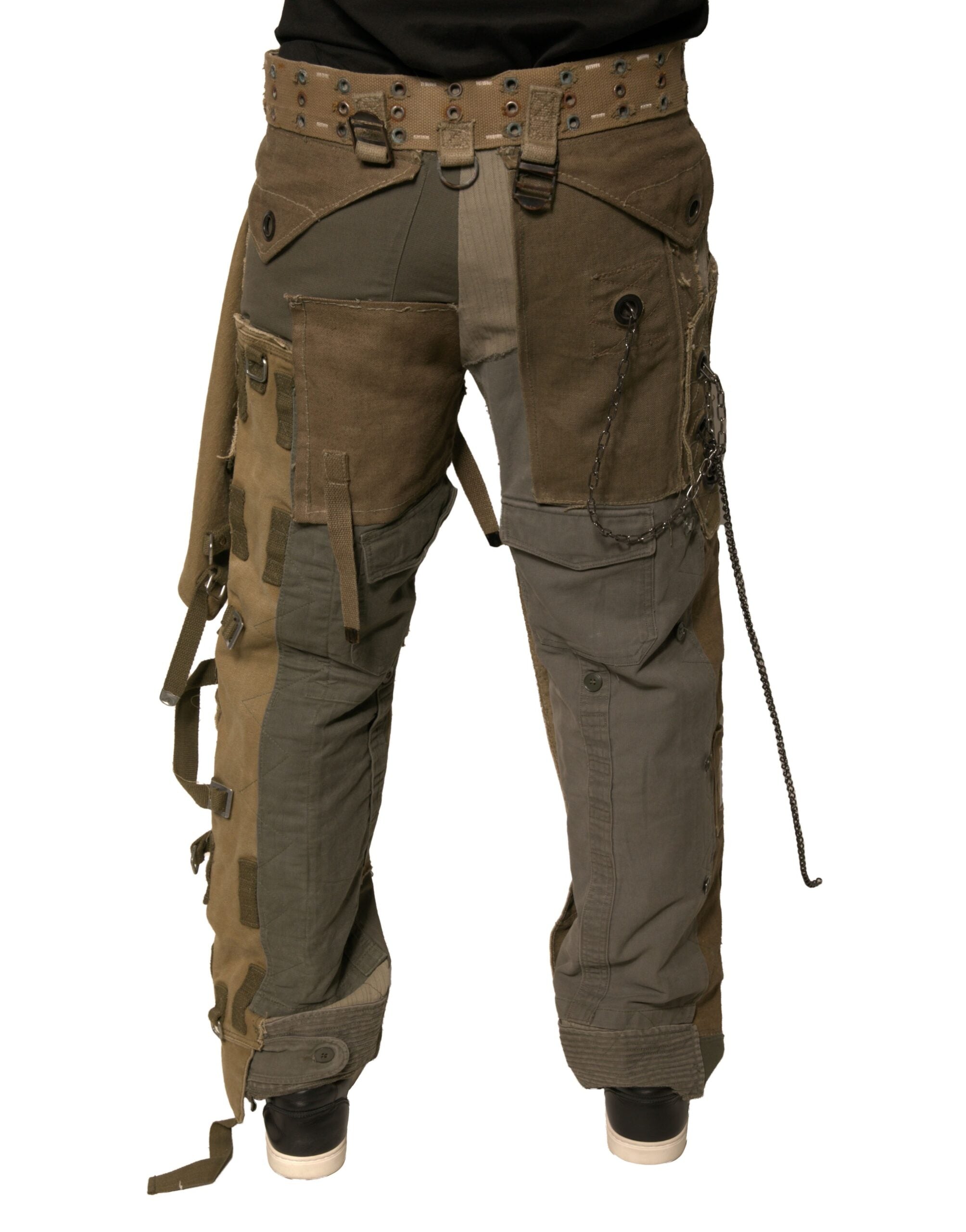 Dolce & Gabbana Multicolor Reconstructed Flight Cargo Trousers-4