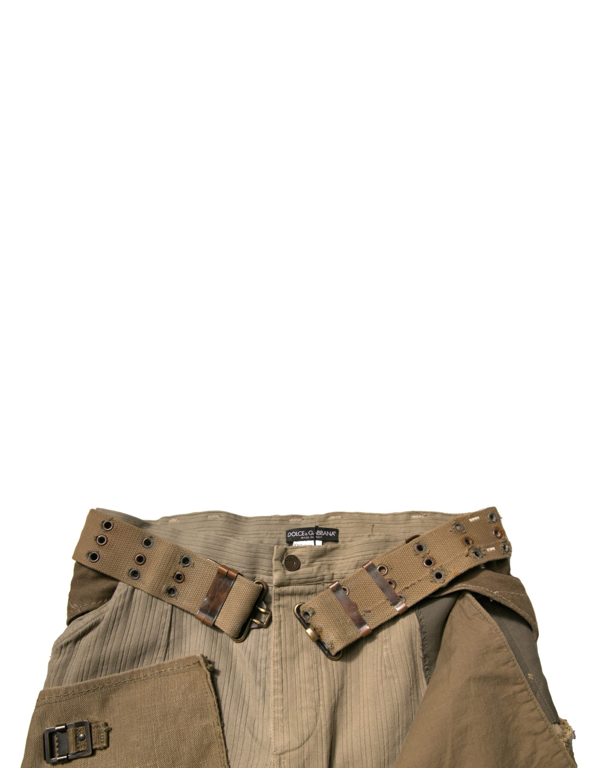 Dolce & Gabbana Multicolor Reconstructed Flight Cargo Trousers-5