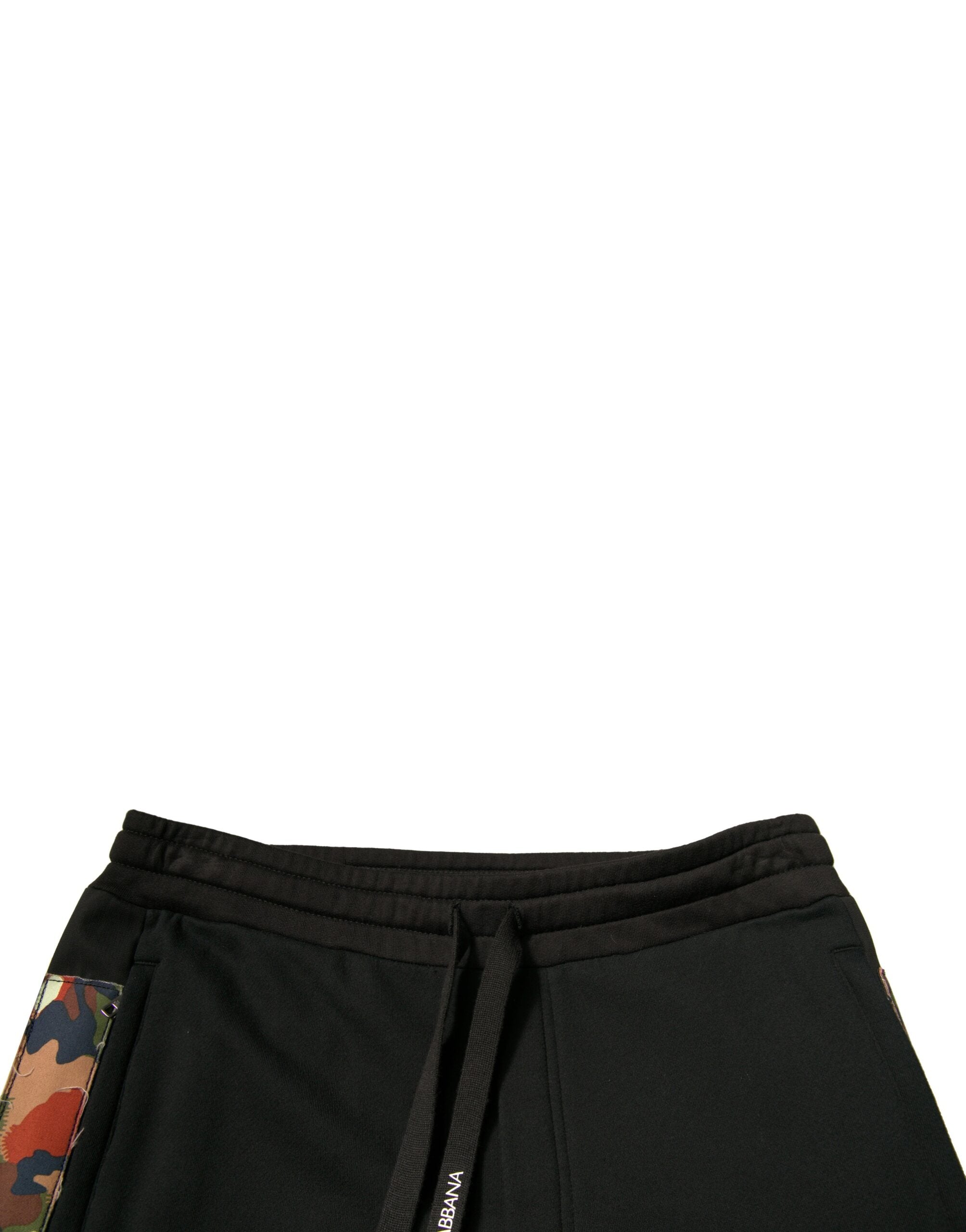 Dolce & Gabbana Schwarze Baumwoll-Jogger-Cargo-Sweatpants-Hose-5