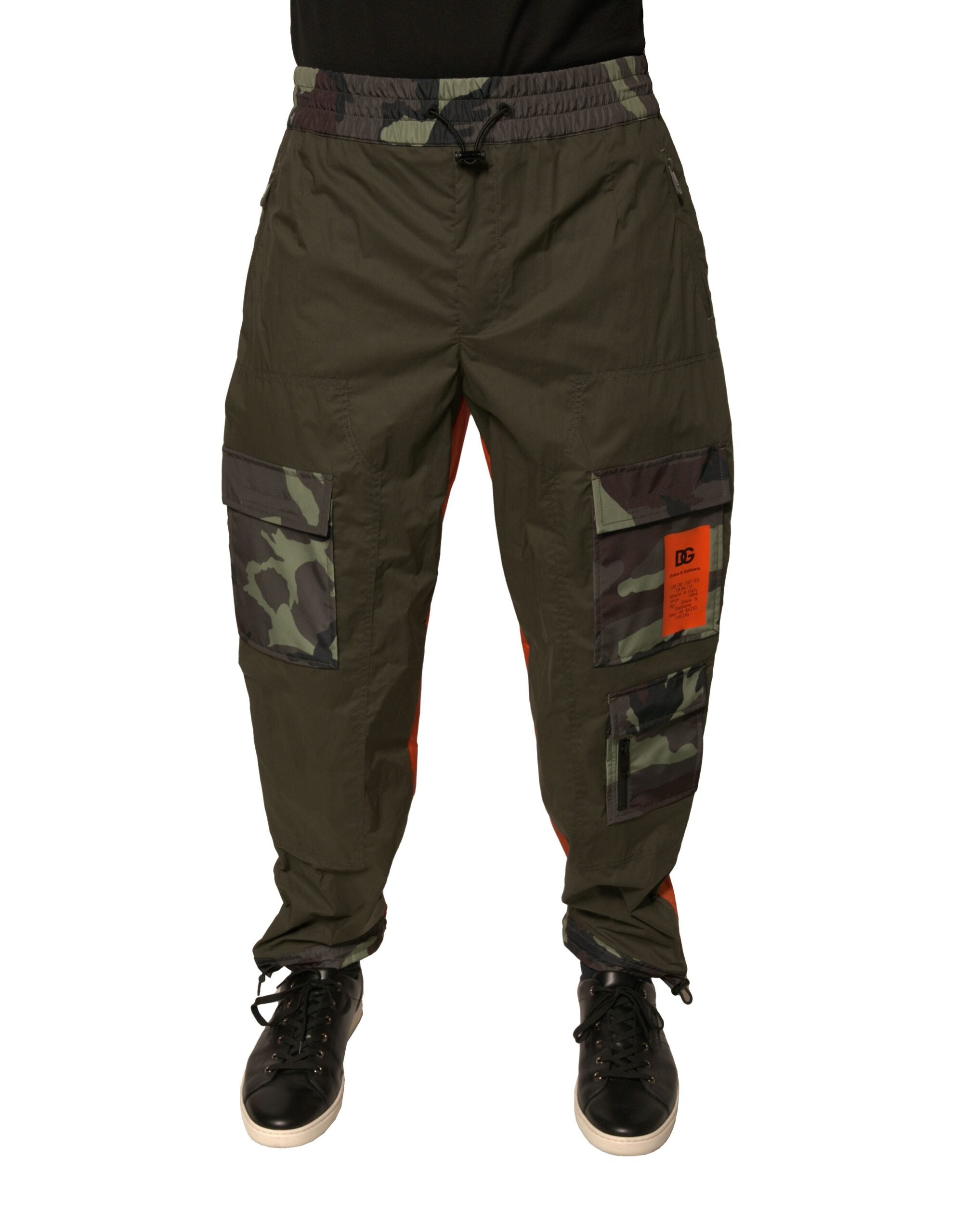 Dolce & Gabbana Mehrfarbige Camouflage-Jogger-Cargo-Hose-2