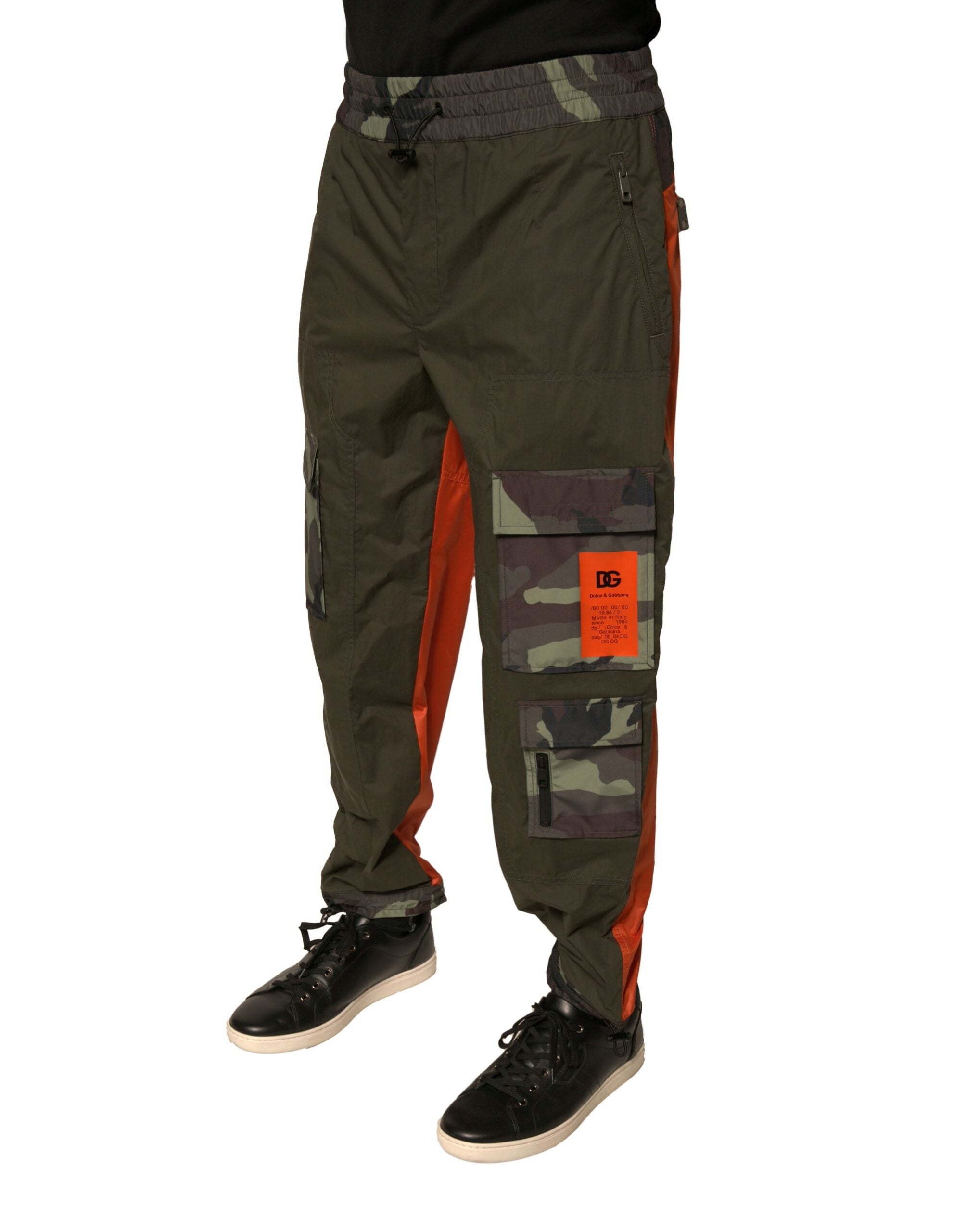 Dolce & Gabbana Mehrfarbige Camouflage-Jogger-Cargo-Hose-3