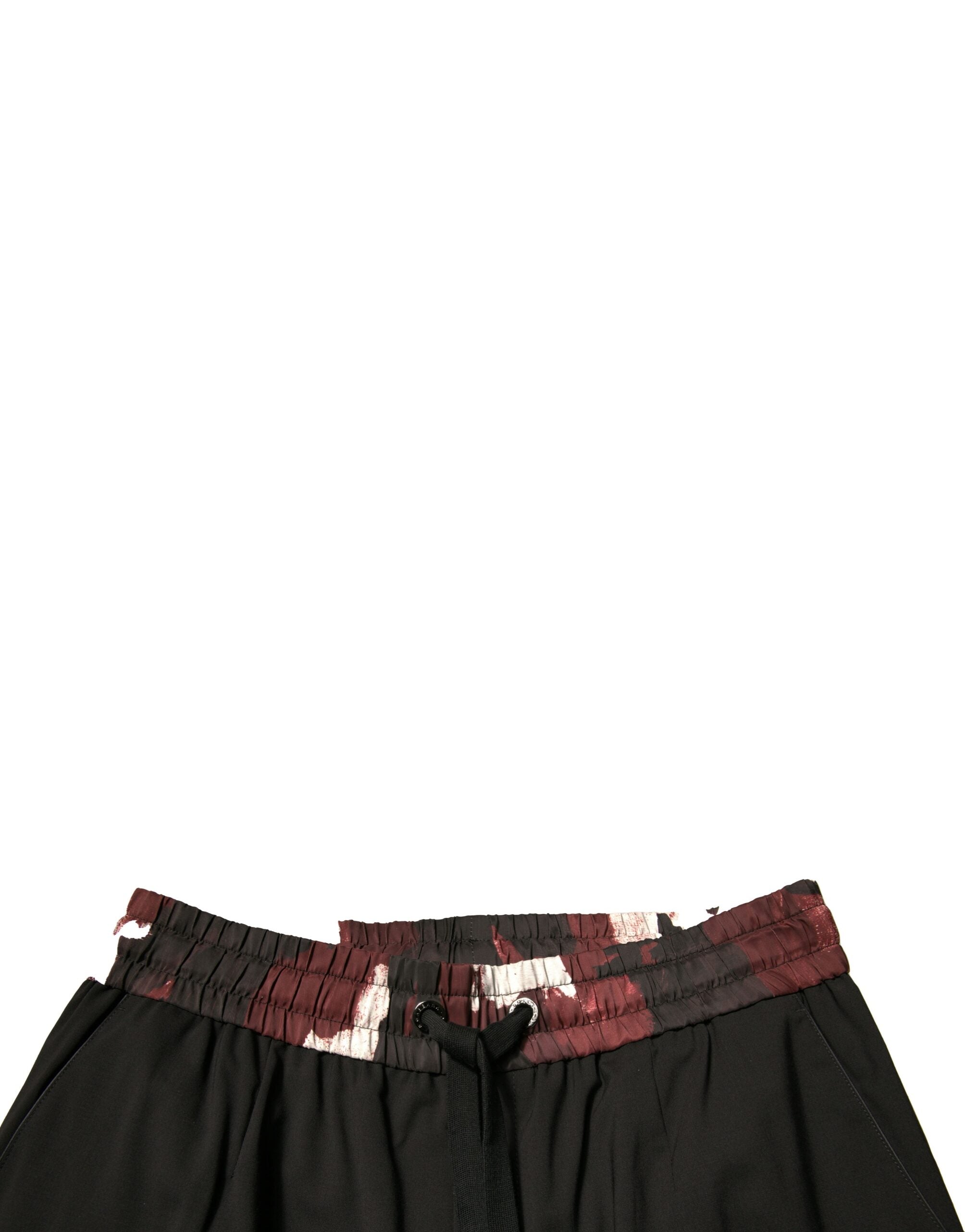Dolce & Gabbana Schwarze Camouflage-Woll-Jogger-Sweatpants Hose-5