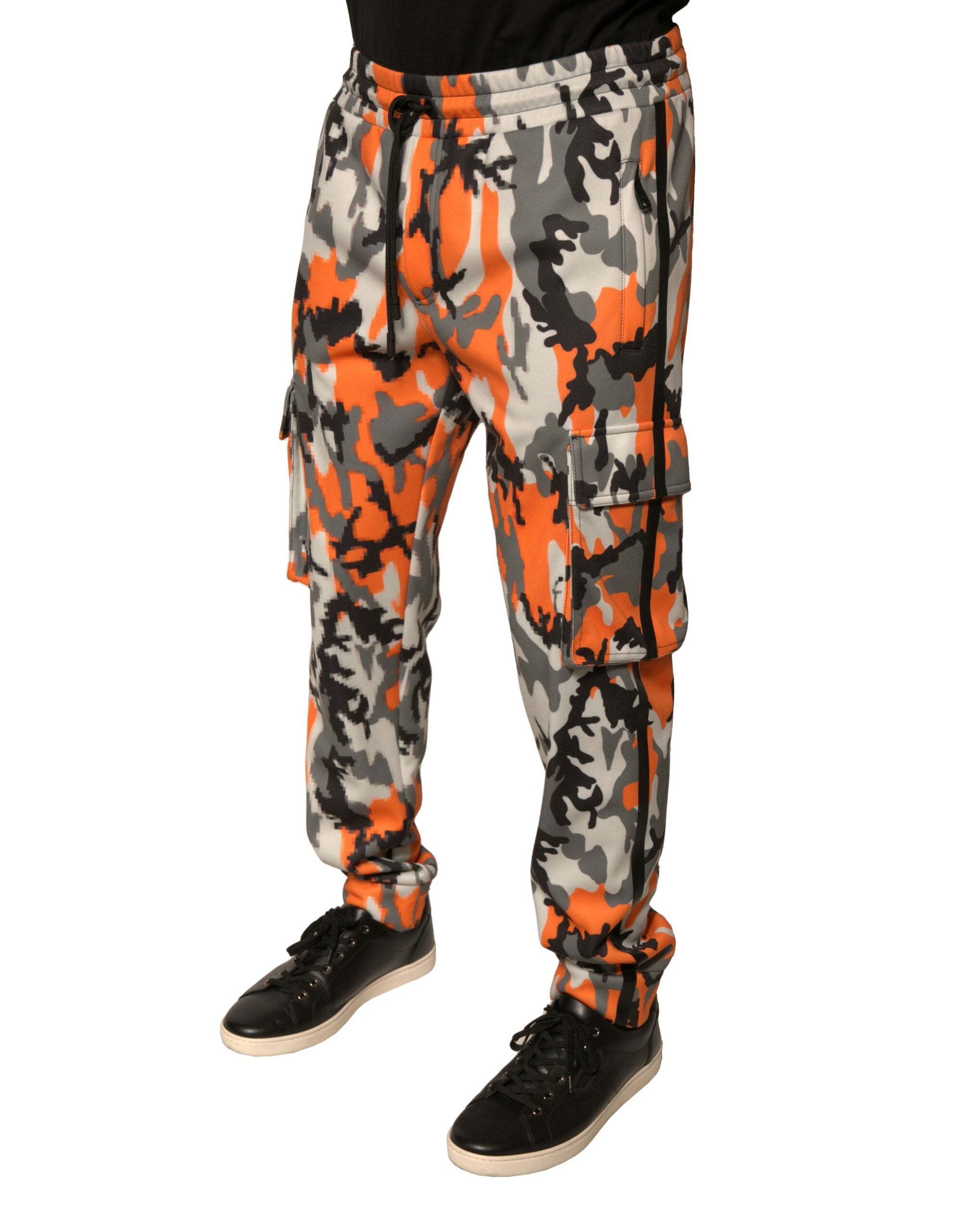 Pantalones deportivos cargo con estampado de camuflaje multicolor de Dolce & Gabbana-3