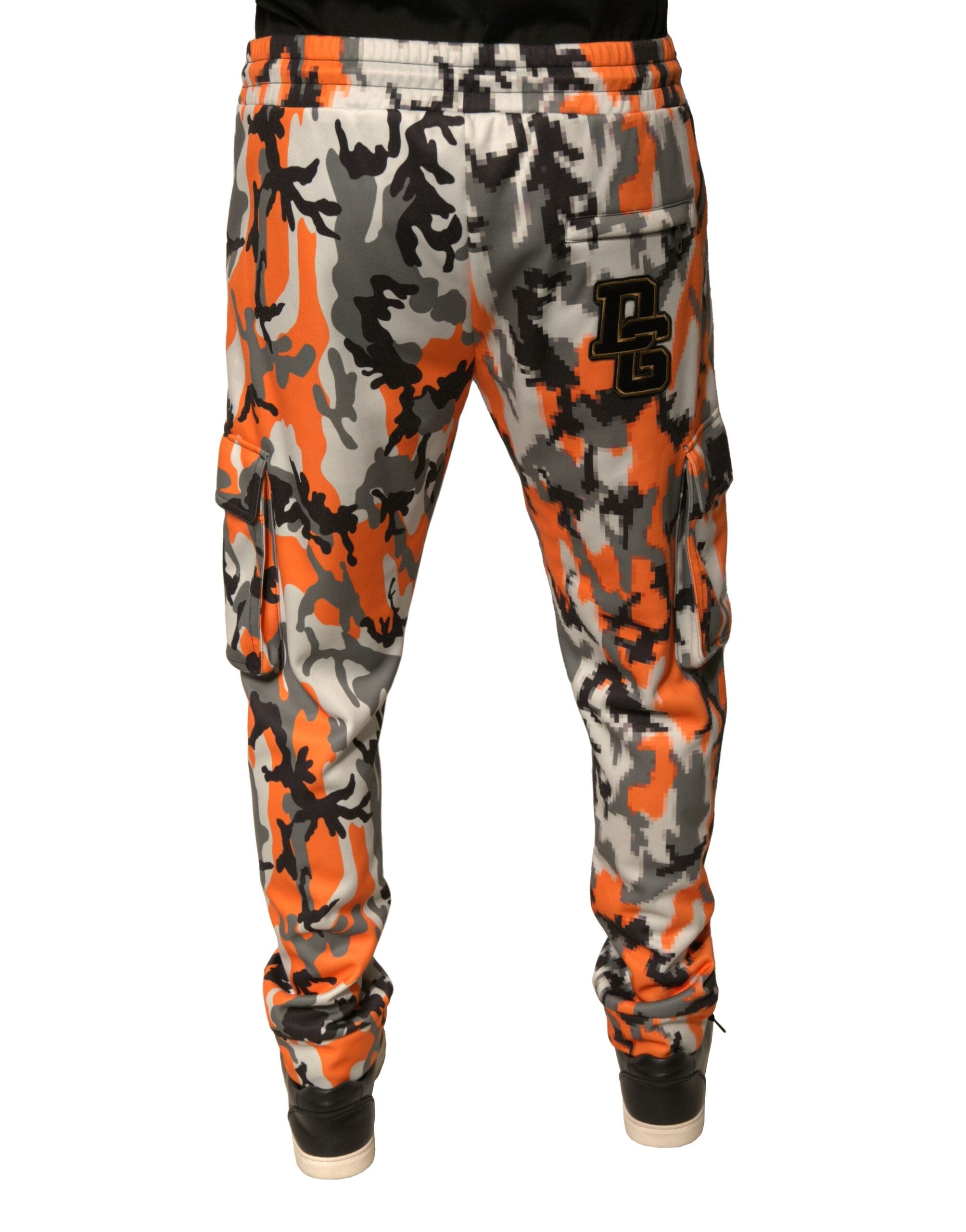 Pantalones deportivos cargo con estampado de camuflaje multicolor de Dolce & Gabbana-4