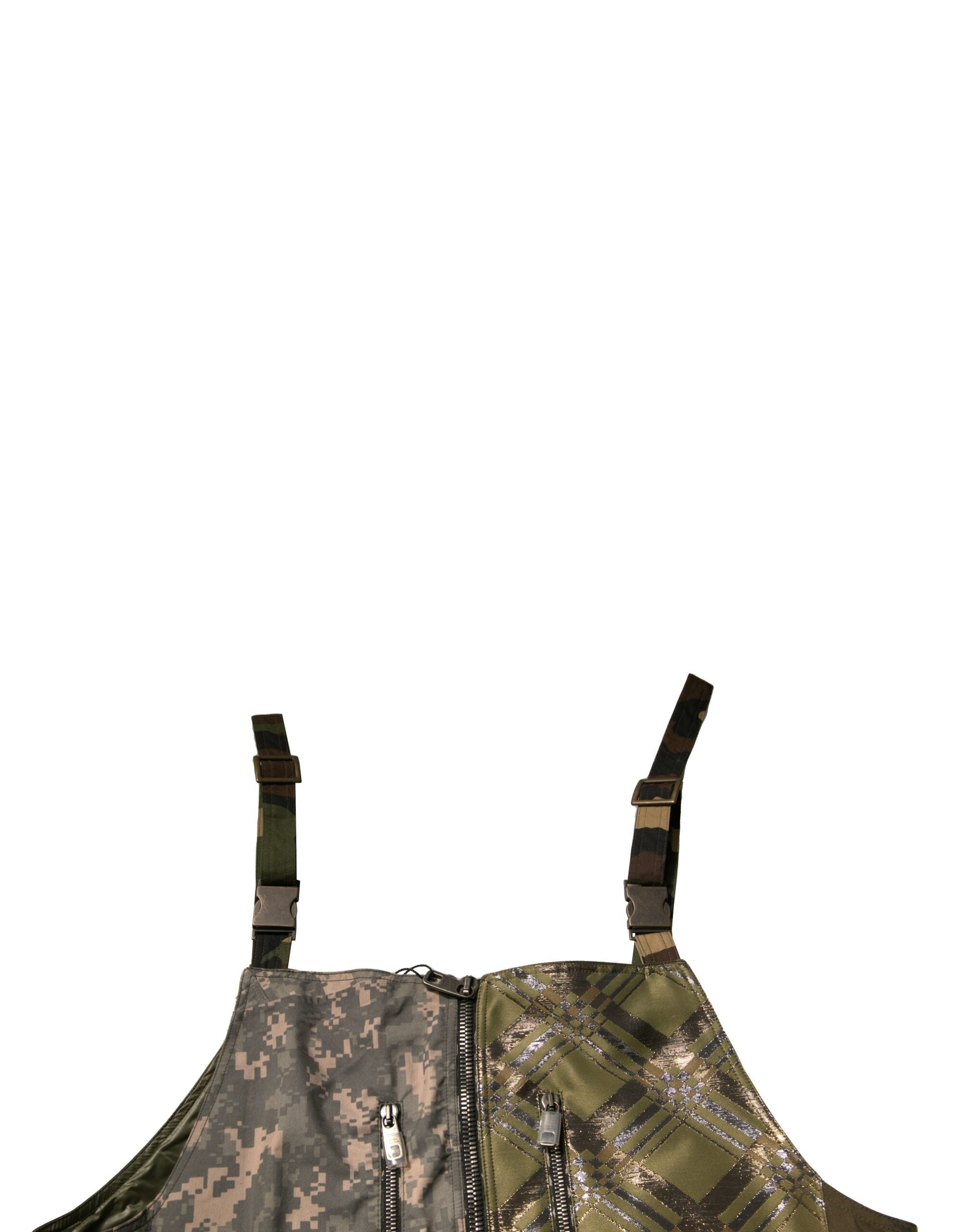 Dolce & Gabbana Multicolor Patchwork Camouflage Jumpsuit Pants-5