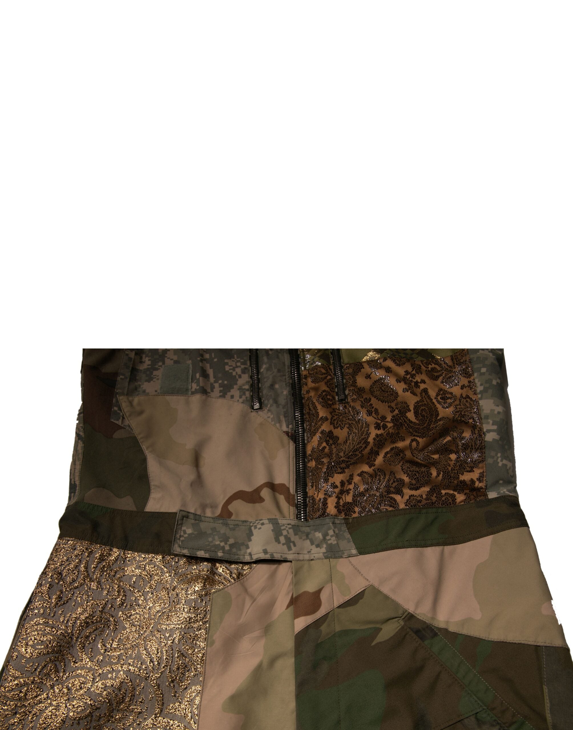 Dolce & Gabbana Multicolor Patchwork Camouflage Jumpsuit Pants-6