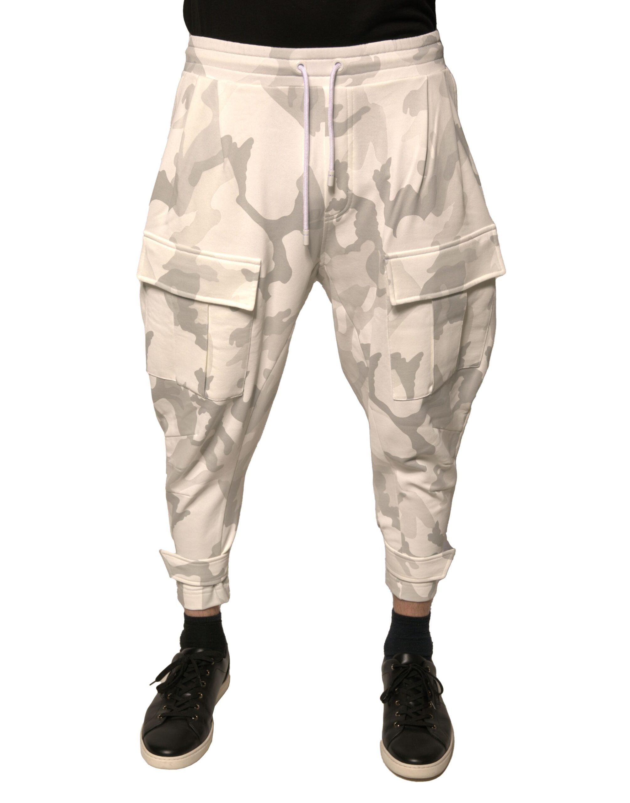 Dolce & Gabbana White Camouflage Cargo Joggers-2