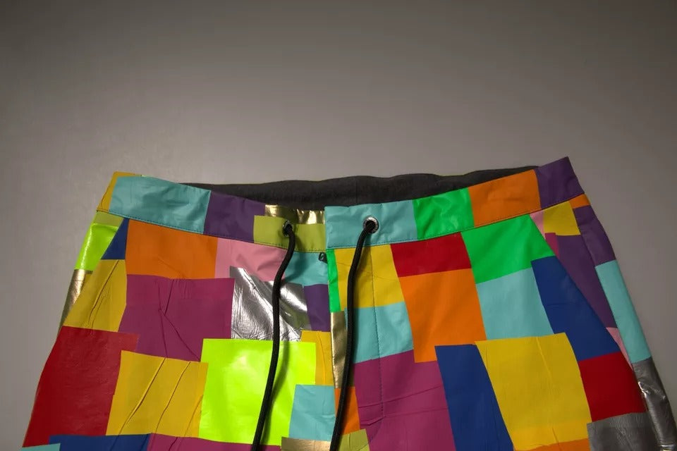 Dolce & Gabbana Multicolor Cotton Patchwork Men's Cargo Pants-6