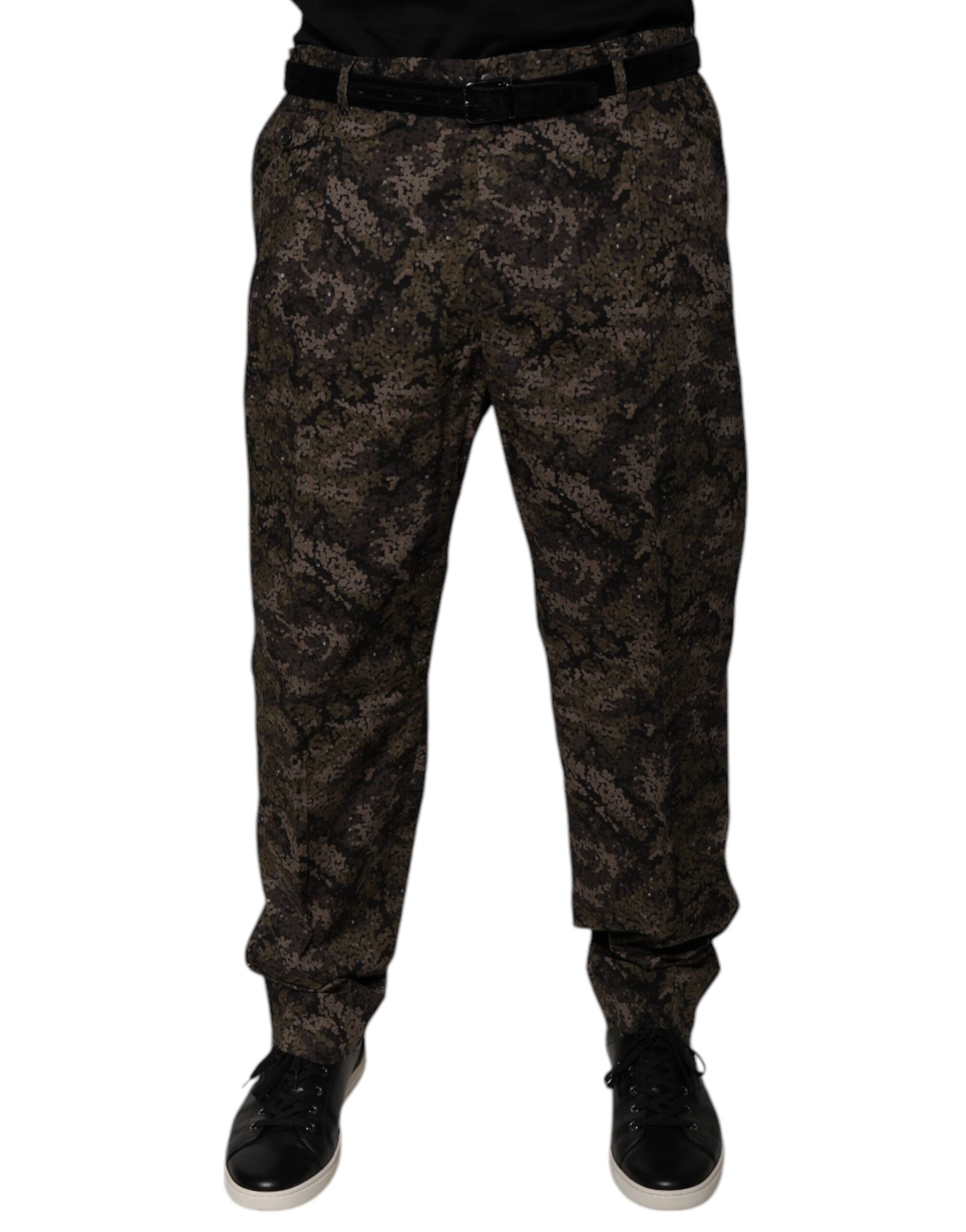 Dolce & Gabbana Multicolor Camouflage Herren Anzughose-1