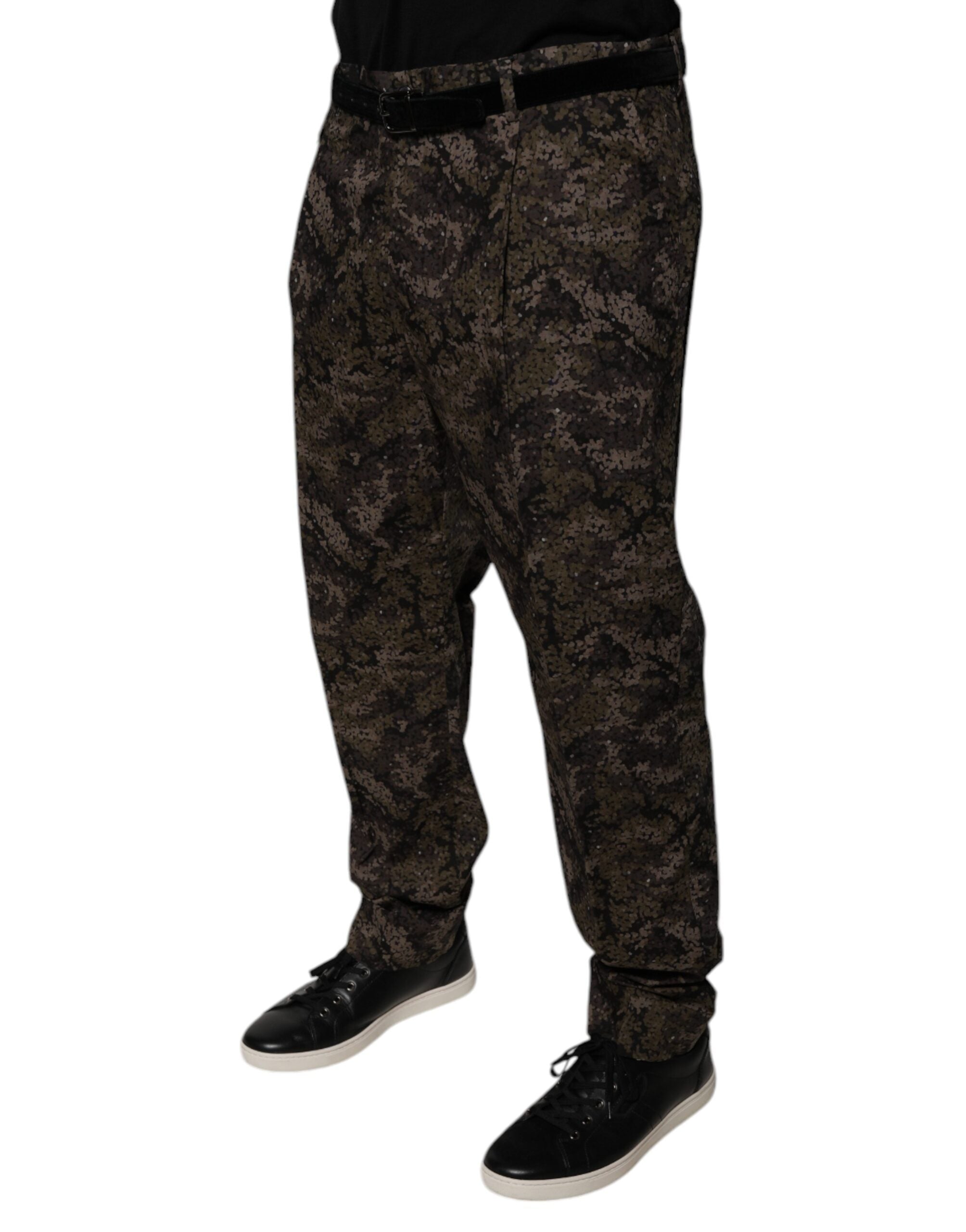 Dolce & Gabbana Multicolor Camouflage Herren Anzughose-3