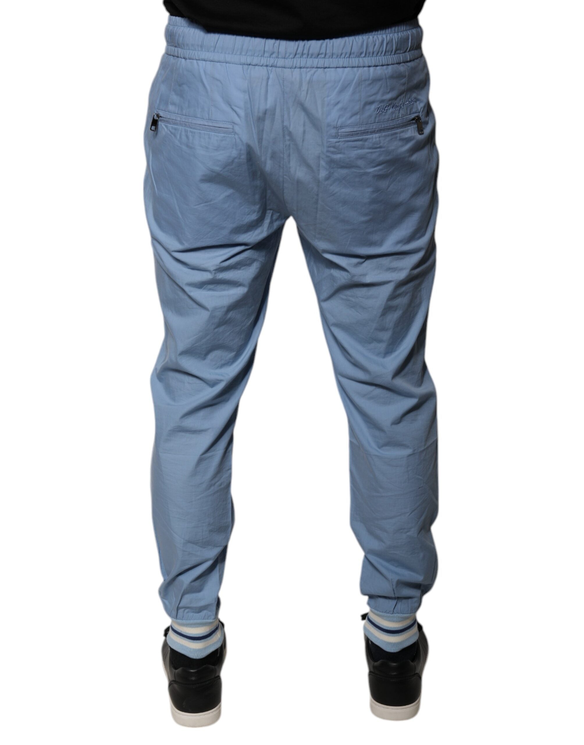Dolce & Gabbana Blaue Baumwoll-Jogger-Sweatpants-Hose-4