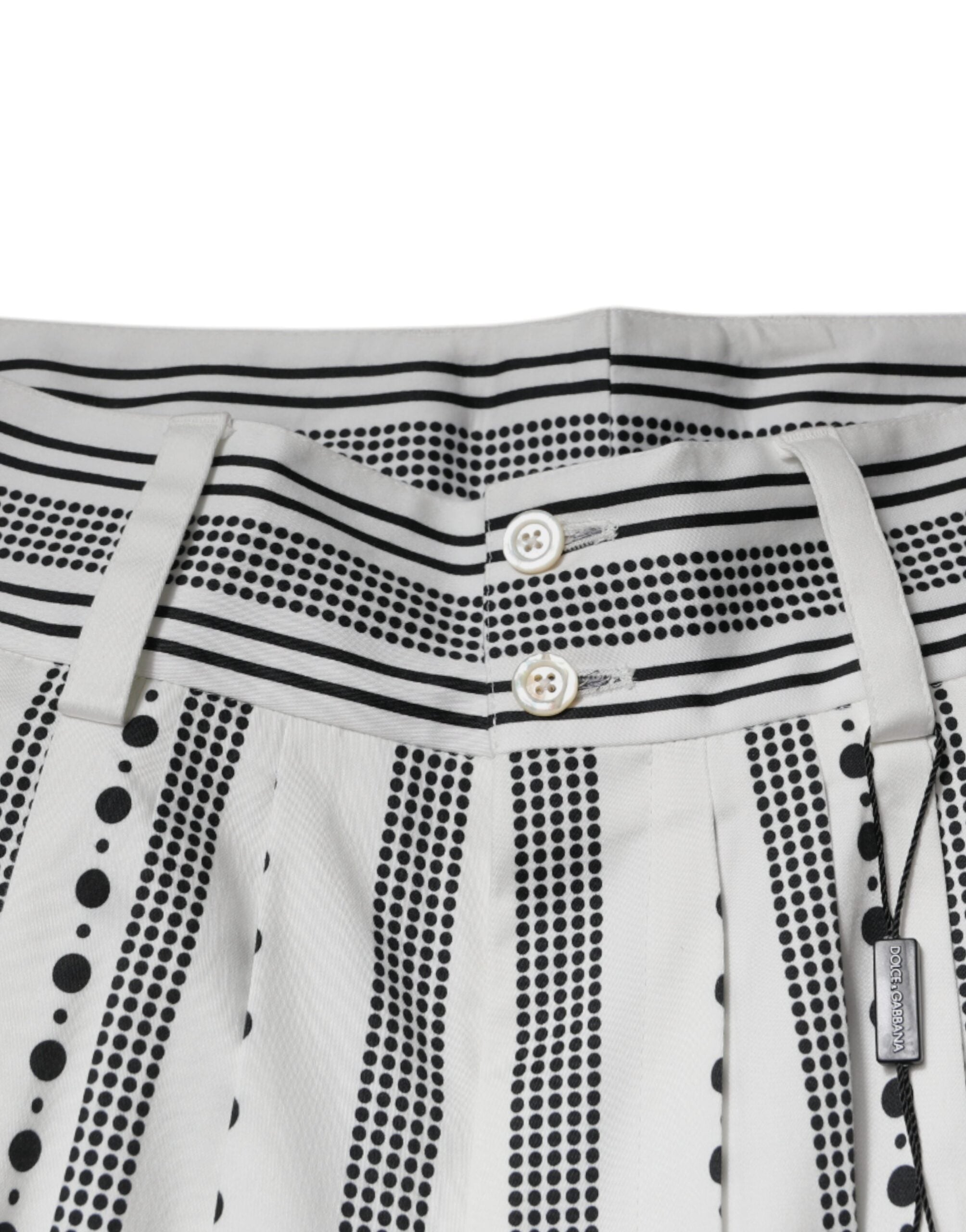 Dolce & Gabbana Weiße gerade formelle Anzughose-5