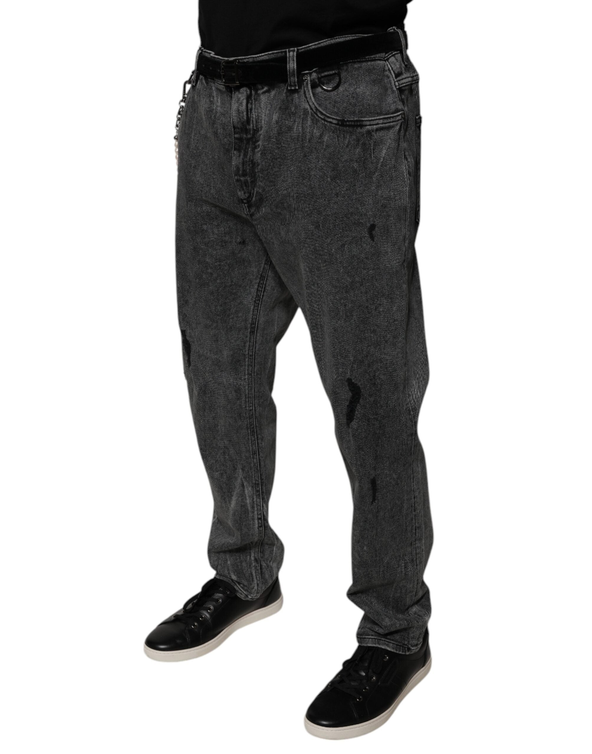 Dolce & Gabbana Dark Grey Skinny Denim Jeans made of Cotton-3
