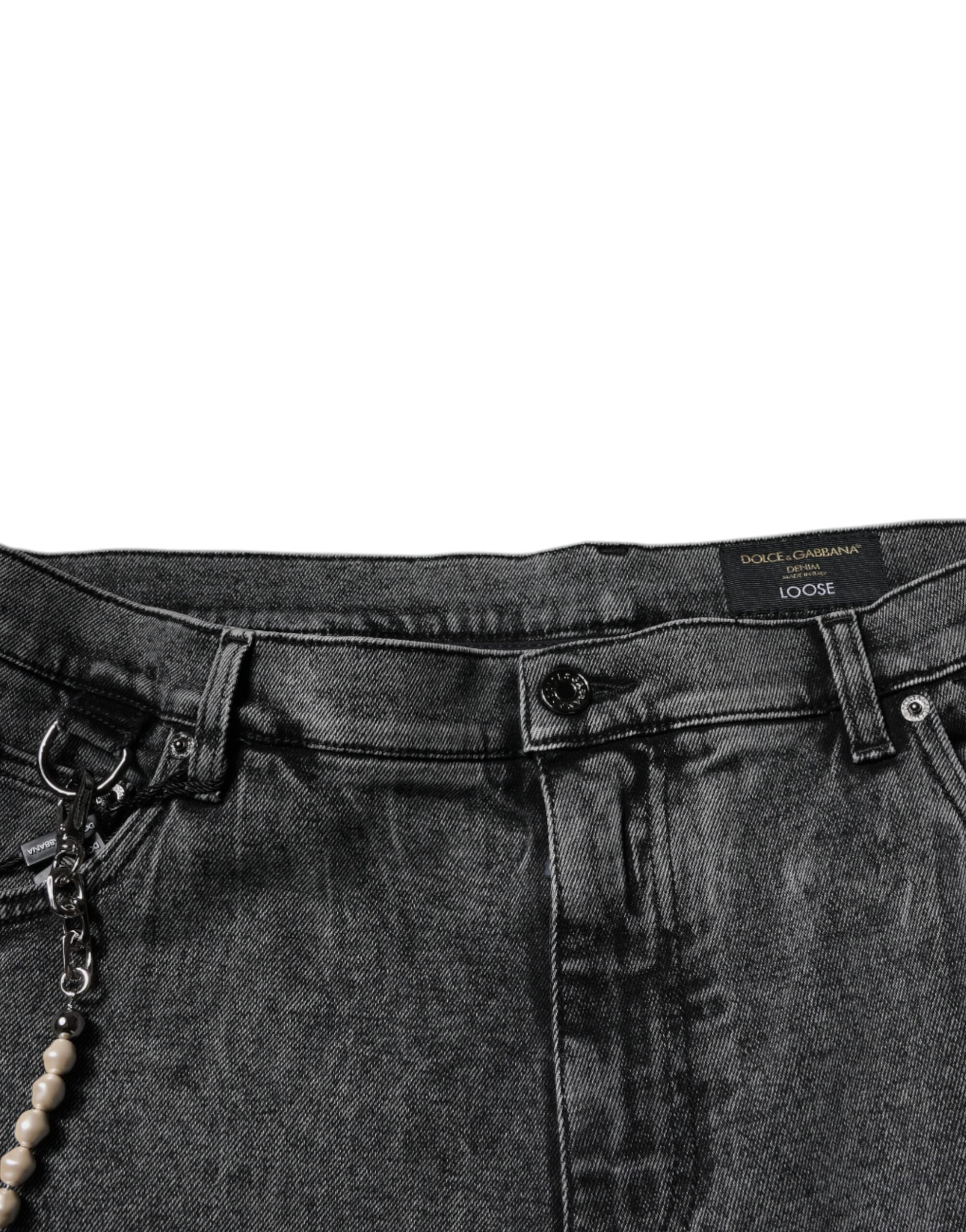 Dolce & Gabbana Dark Grey Skinny Denim Jeans made of Cotton-5