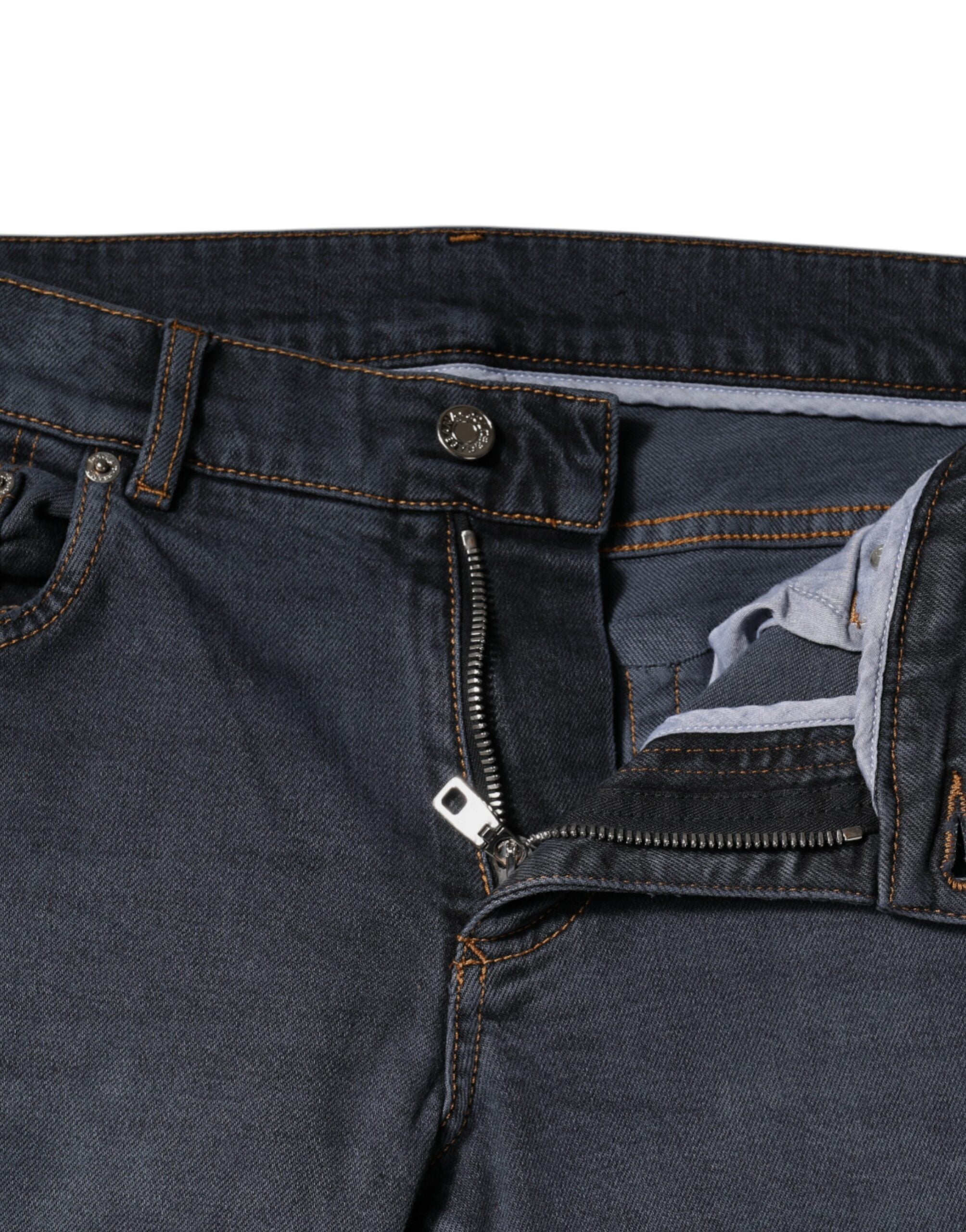 Dolce & Gabbana Dark Grey Skinny Denim Jeans made of Cotton-5