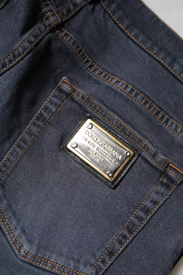 Dolce & Gabbana Dark Grey Skinny Denim Jeans made of Cotton-7