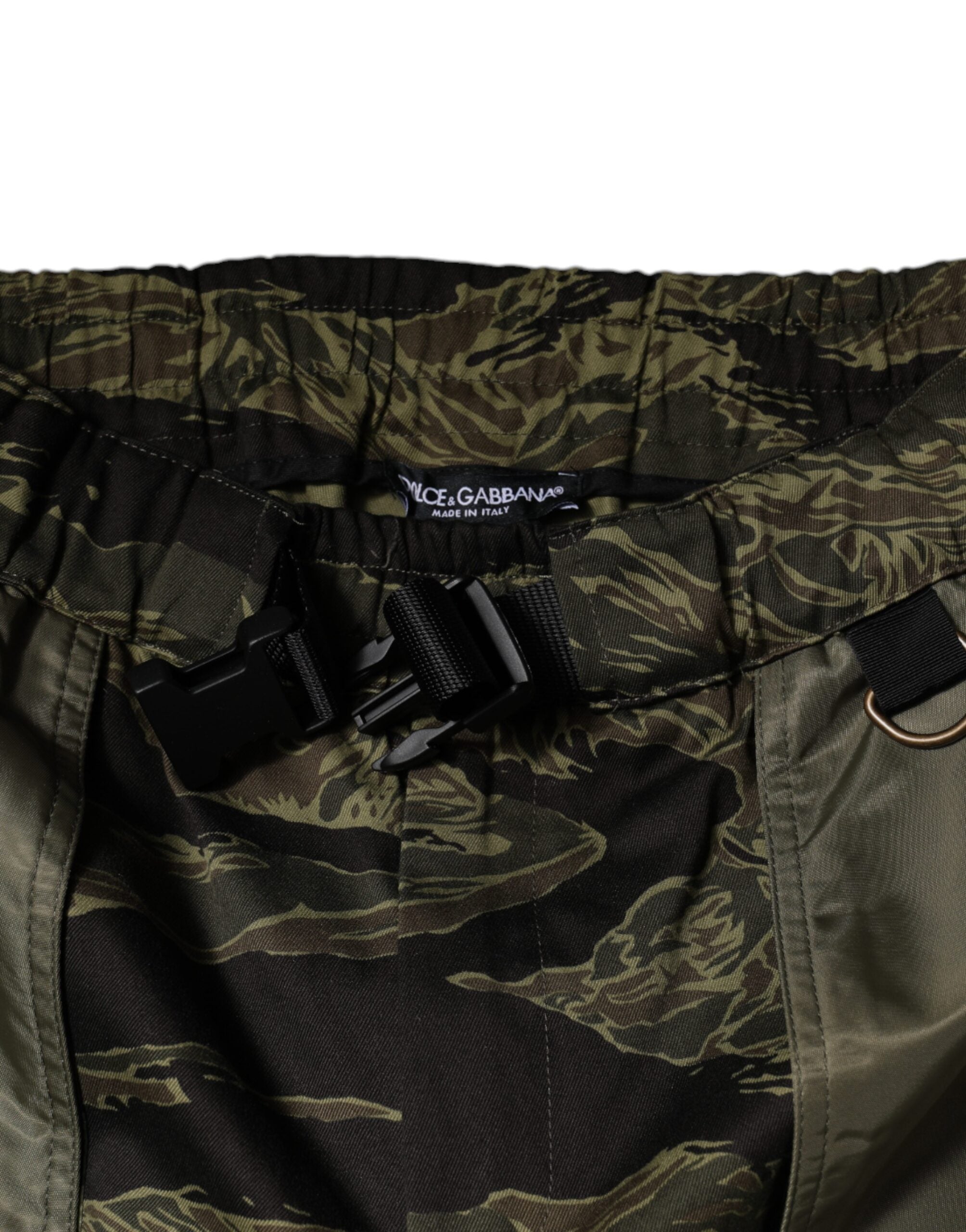 Dolce & Gabbana Green Cotton Jogger Cargo Pants-5