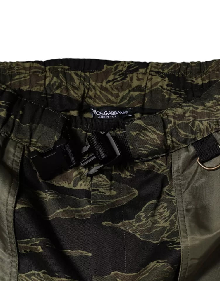 Dolce & Gabbana Green Cotton Jogger Cargo Pants-8