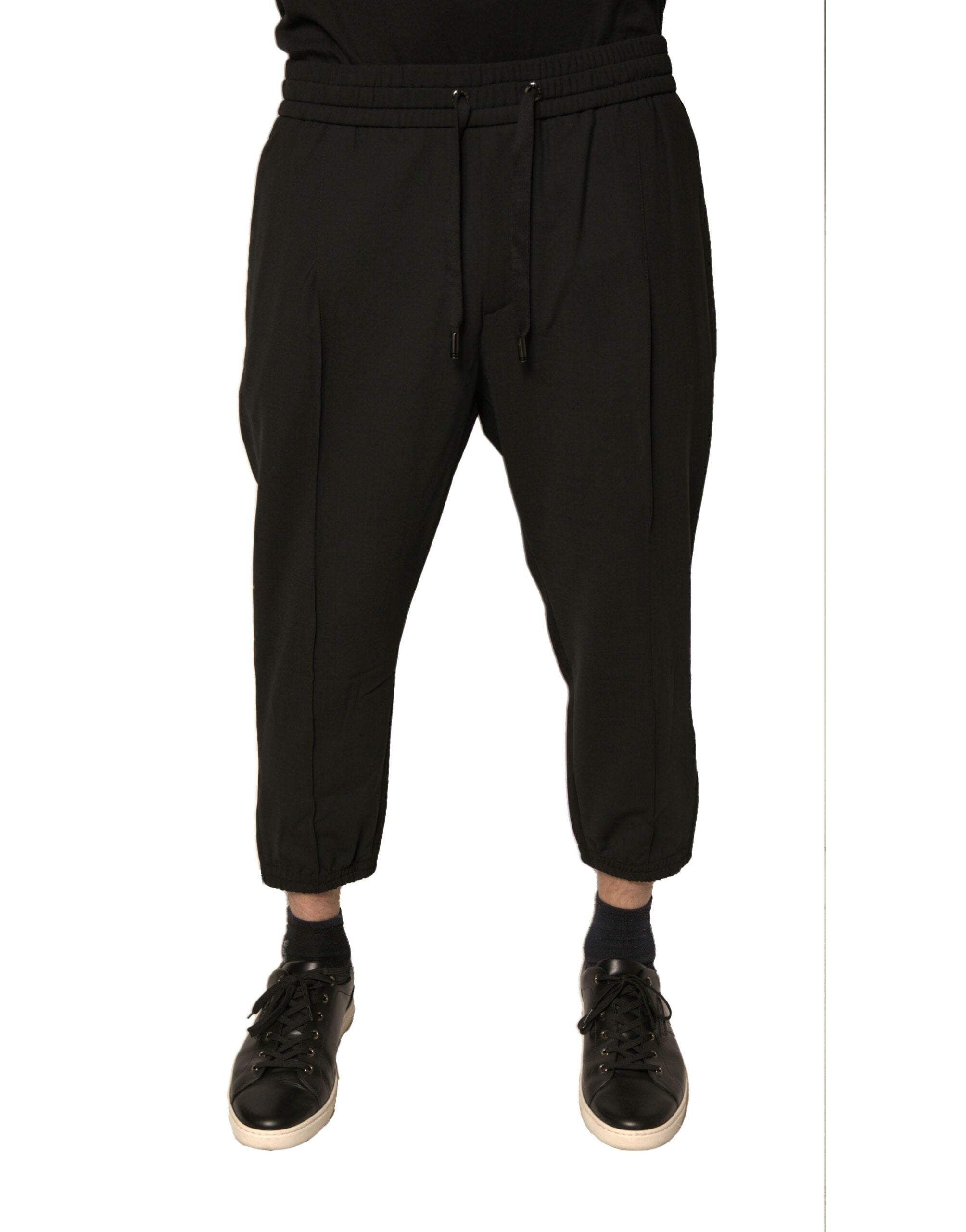 Dolce & Gabbana Schwarze Woll-Jogginghose Jogginghose-2