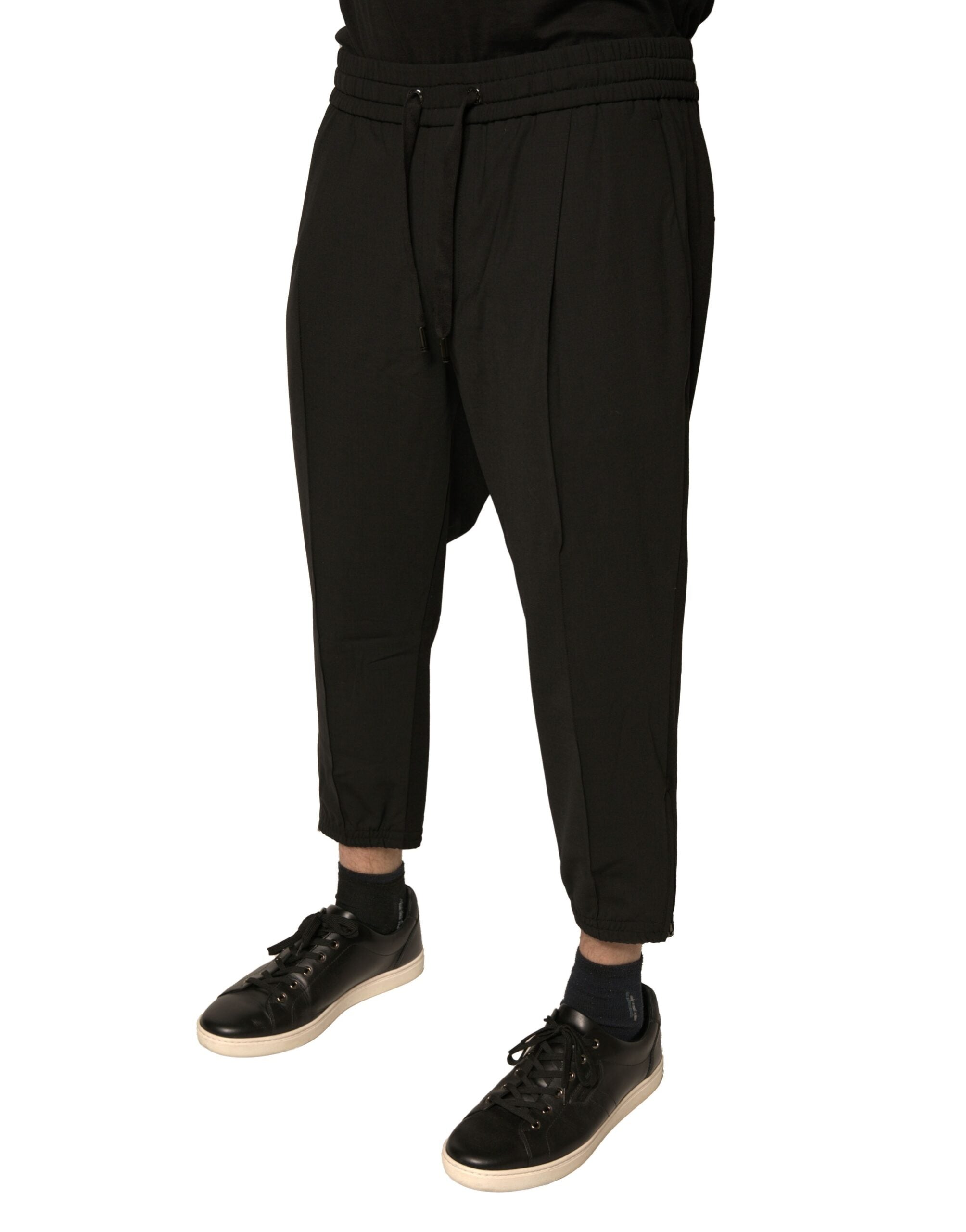 Dolce & Gabbana Schwarze Woll-Jogginghose Jogginghose-3