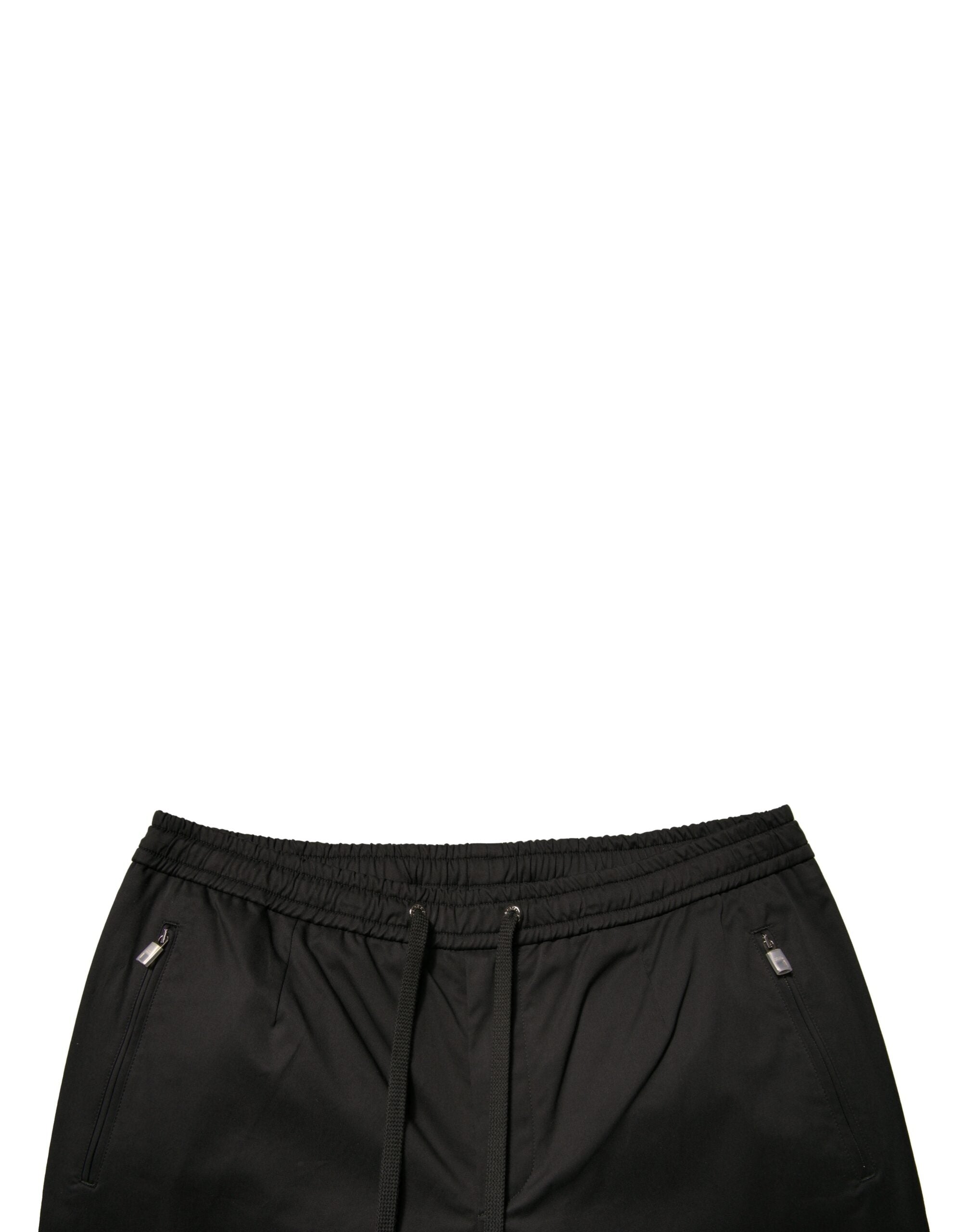 Pantalones deportivos negros elásticos de algodón de Dolce & Gabbana-5
