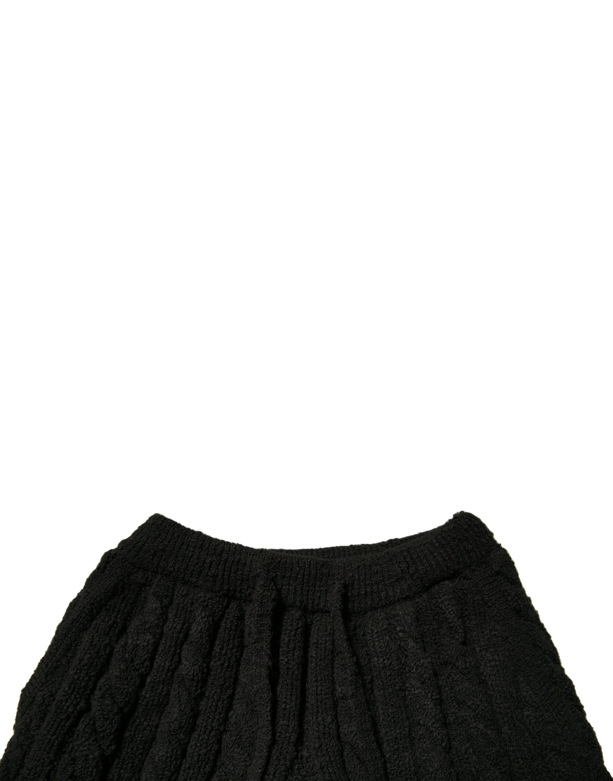 Pantalones ajustados de punto de lana negros de Dolce & Gabbana-5